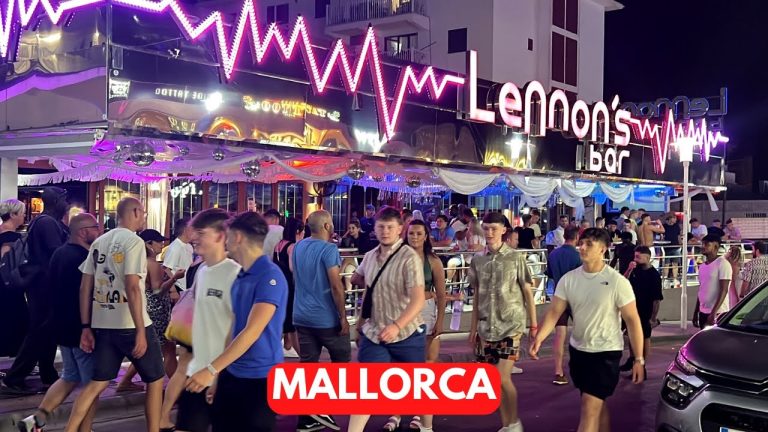 Peak Season Kicks Off on MAGALUF STRIP, Majorca (Mallorca), Spain